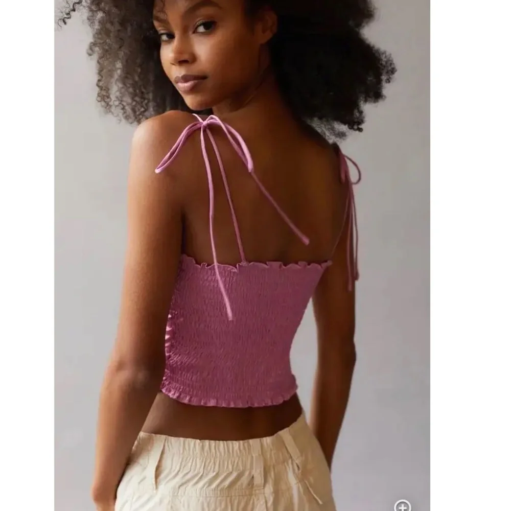 Urban Outfitters Satin Pink Tank Top Size Medium - Picture 3 of 3